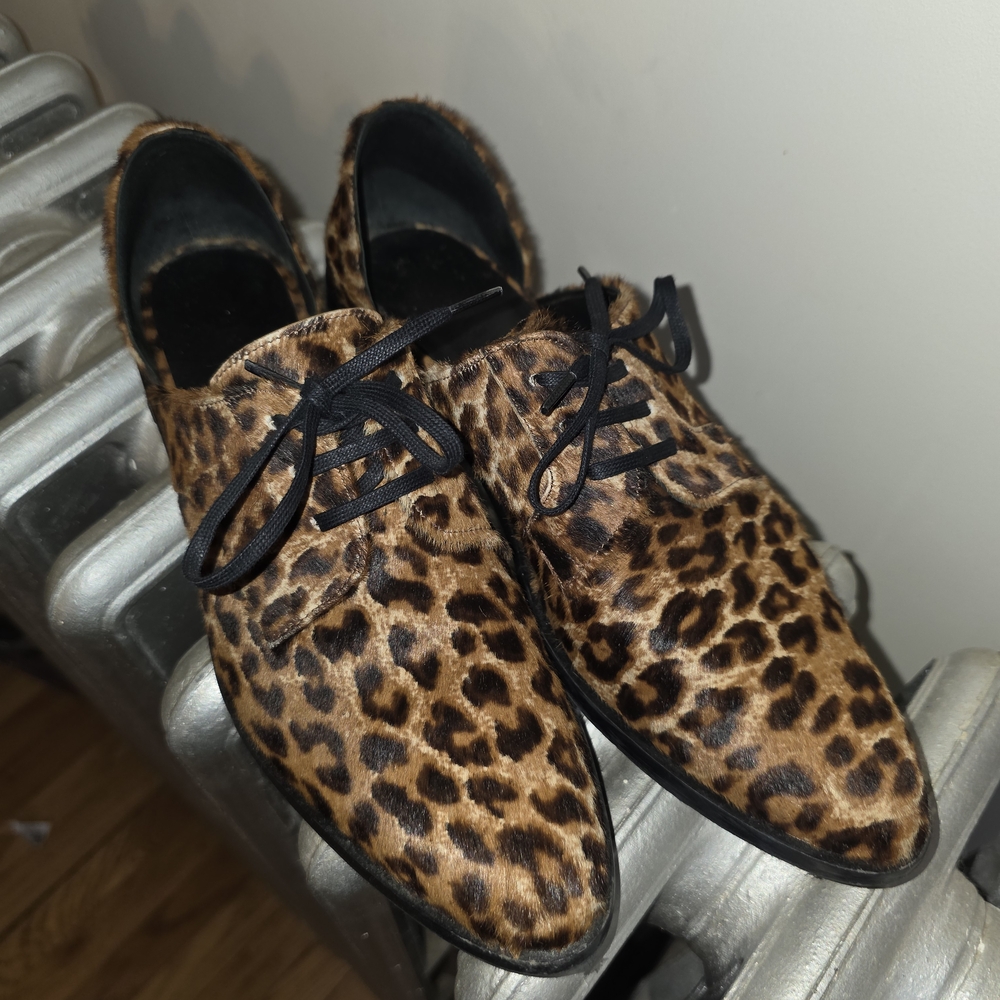 Anthropologie Freda Salvador Leopard Print Shoes View 2